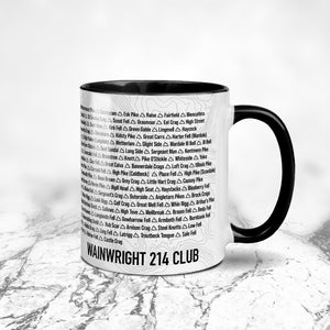 Wainwright 214 Summit Mug – Every Wainwright Listed | Hillwalking Gift