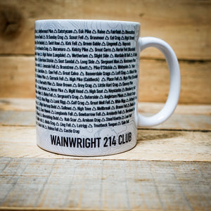 Wainwright 214 Summit Mug – Every Wainwright Listed | Hillwalking Gift