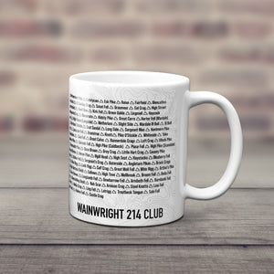Wainwright 214 Summit Mug – Every Wainwright Listed | Hillwalking Gift
