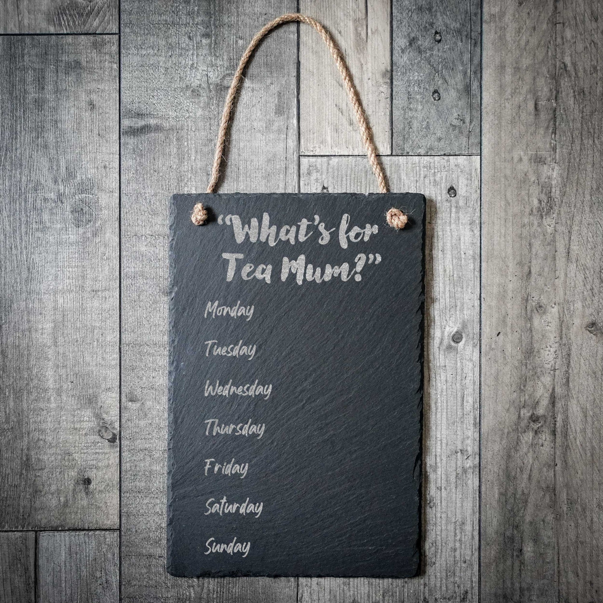 What's For Dinner Mum? Personalised Family Weekly Menu Planner