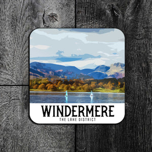 Vintage-Style Windermere Coaster - Capture the Beauty of the Lake District