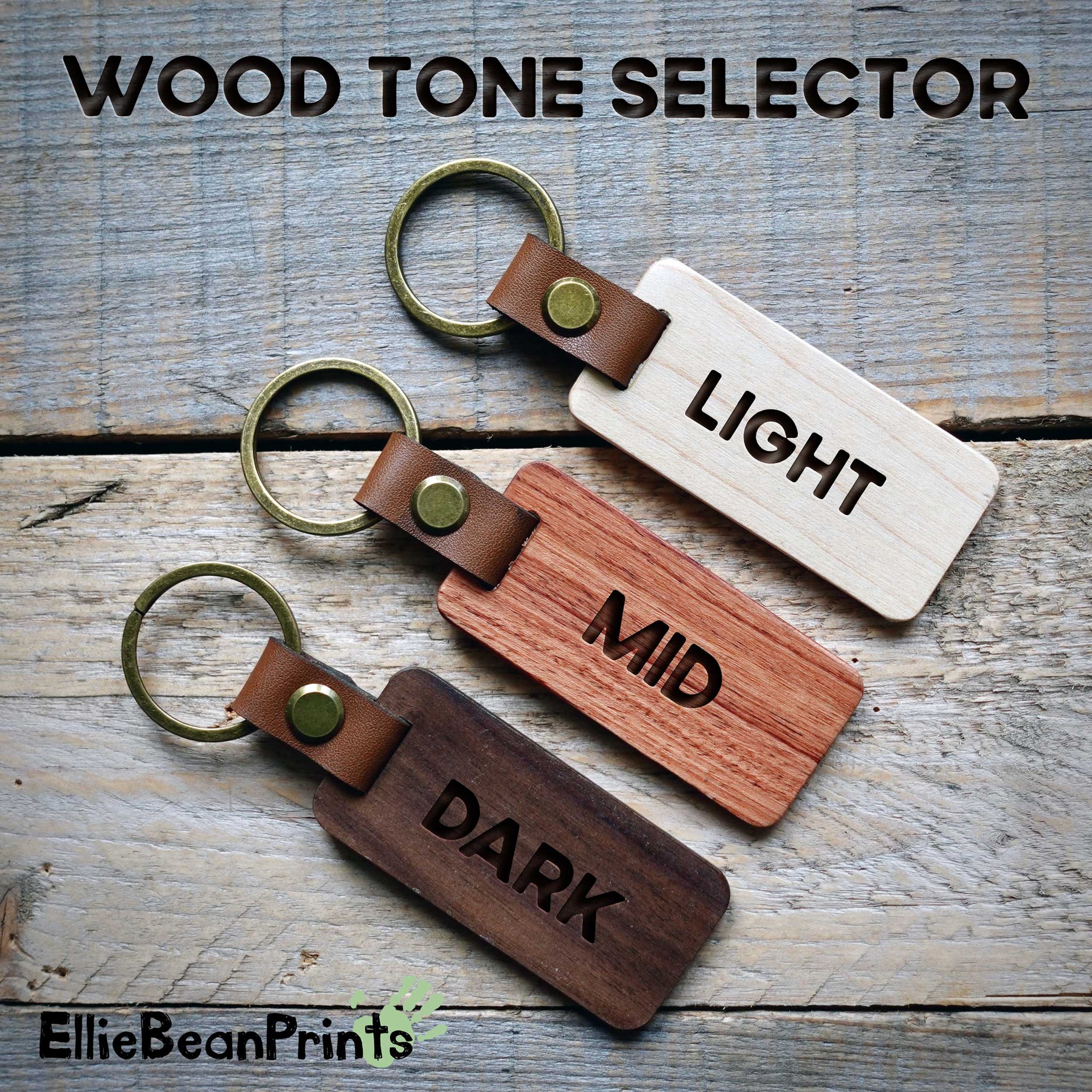 Strava Wooden Laser Engraved Key Ring Dark Mid or Light Wood Option EllieBeanPrints