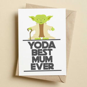 Yoda Best Mum Ever - Mother's Day Card
