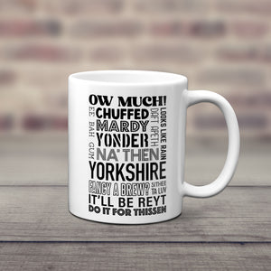 Yorkshire Dialect Quotes Mug | Funny Yorkshire Sayings Mug