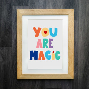 You Are Magic Nursery Print: A Splash of Colour for Your Little One's Room