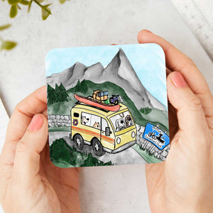 Fun Bus Camper Van Coaster – Richard Scribbles Road Trip Adventure