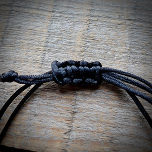 Premium Wax Cord Wrap Bracelet with 14mm Mountain Charm
