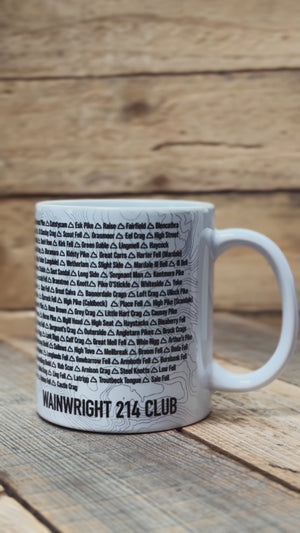 Wainwright 214 Summit Mug – Every Wainwright Listed | Hillwalking Gift