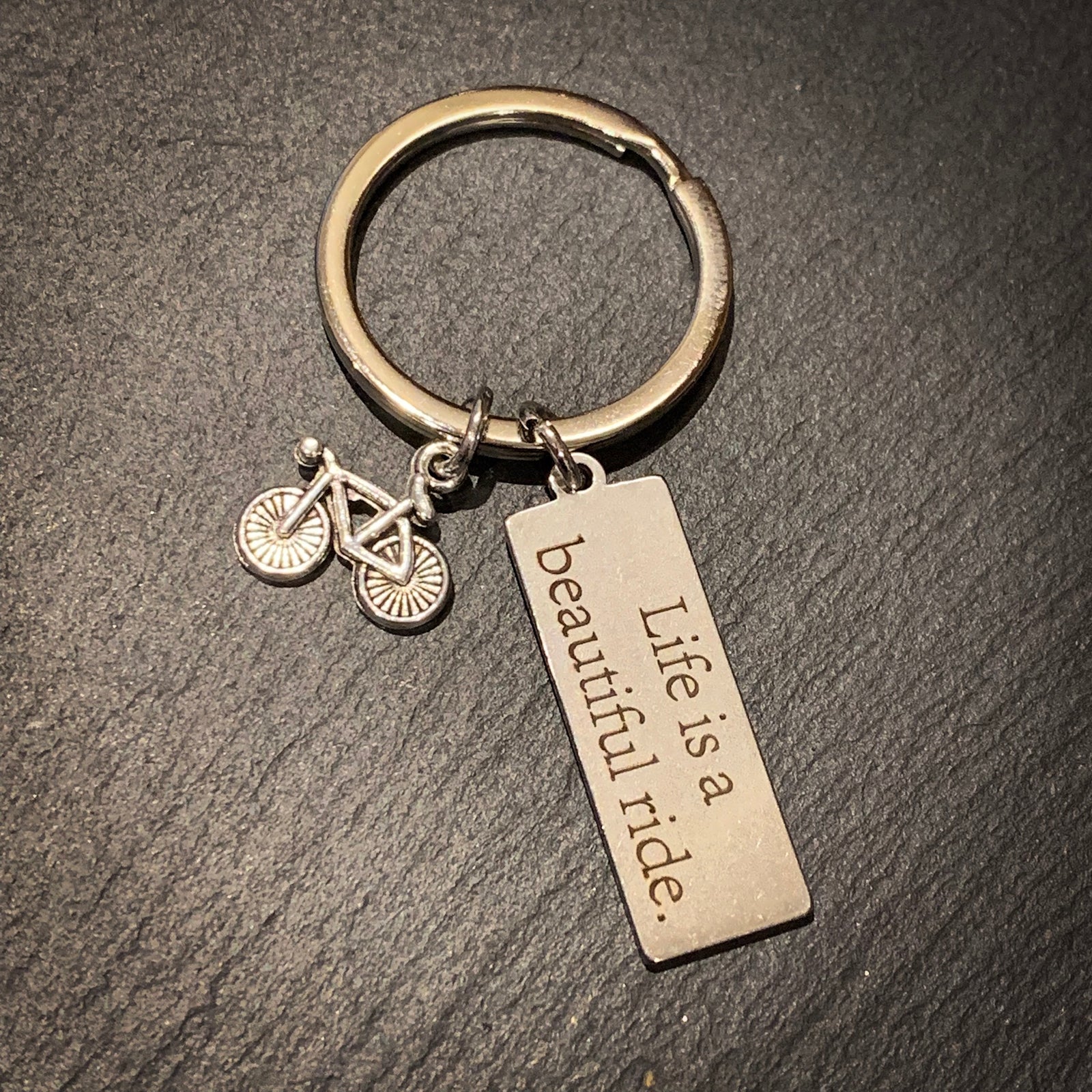Life Is A Beautiful Ride Cycling Keyring