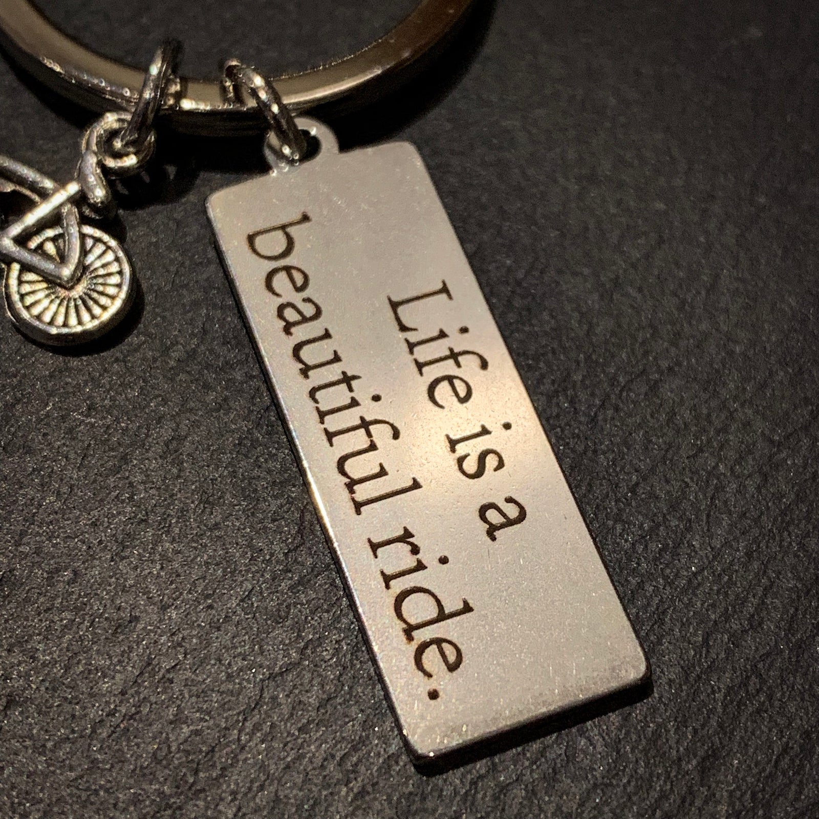 Life Is A Beautiful Ride Cycling Keyring