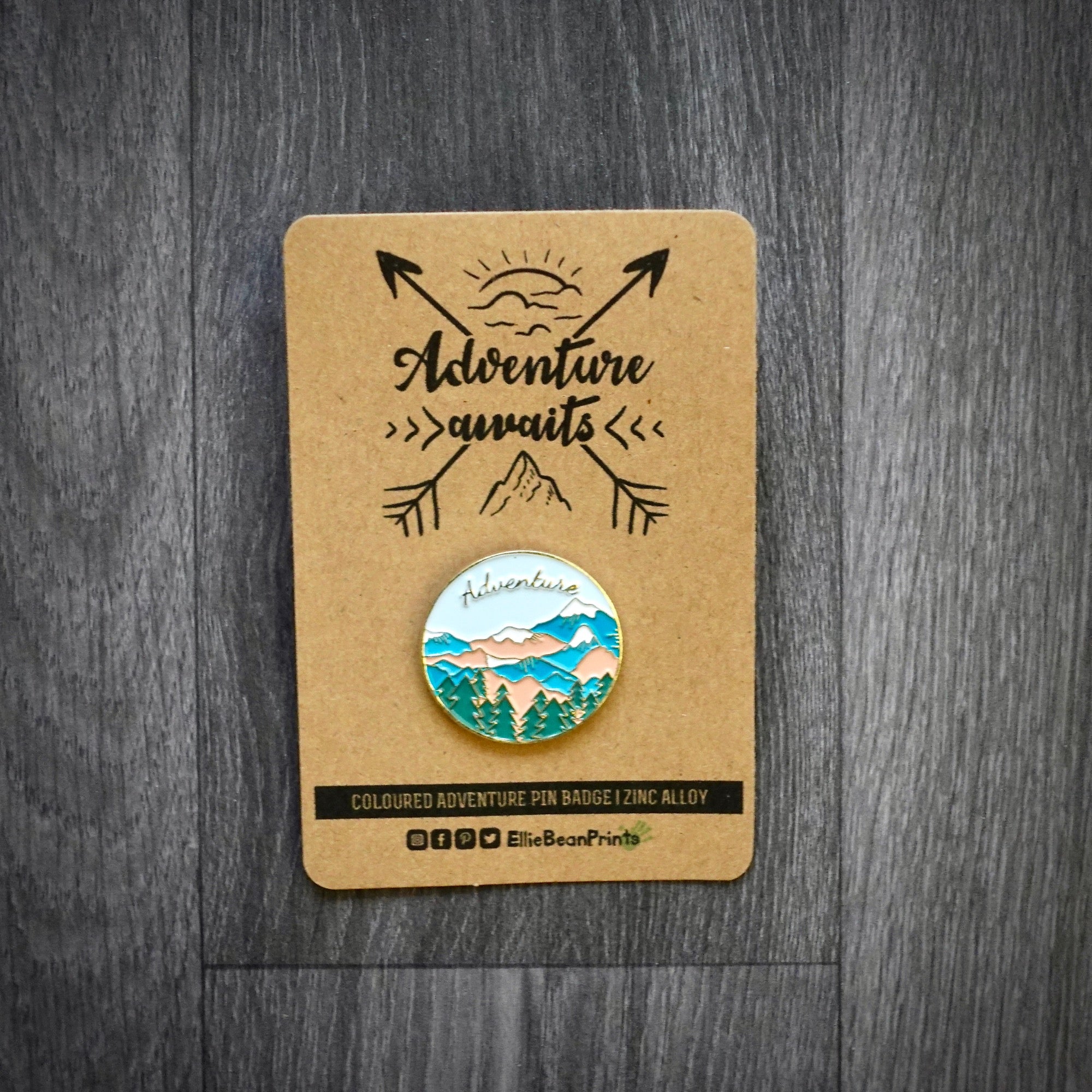 Adventure Awaits Enamel Pin Badge