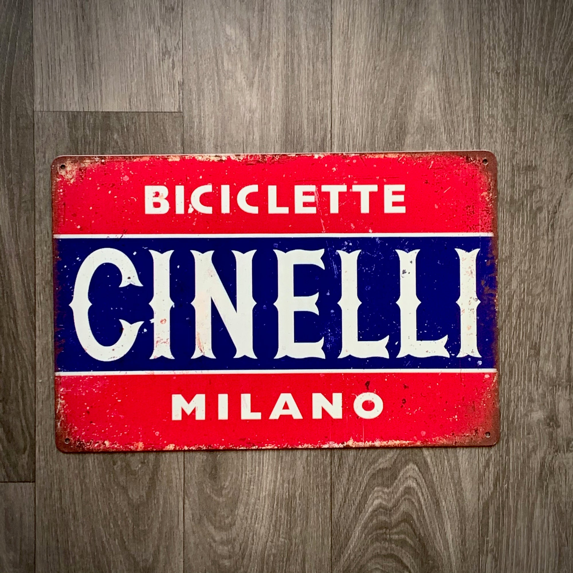 Cinelli Milano Biciclette Retro Cycling Sign
