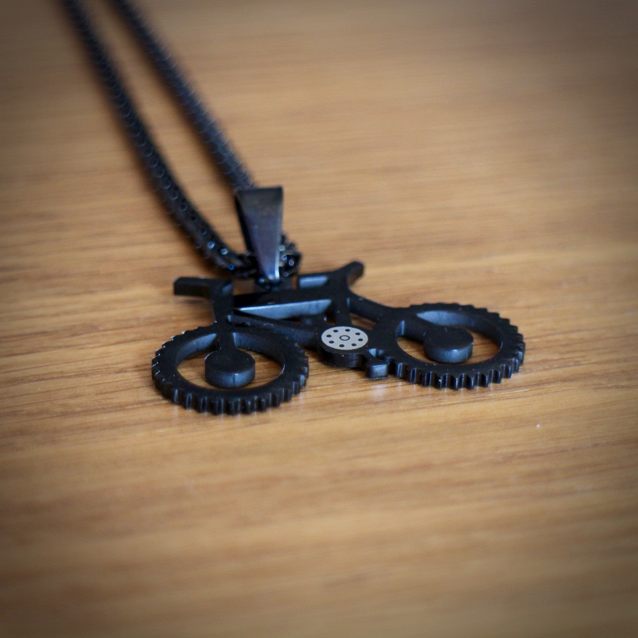 Bike Pendant Necklace