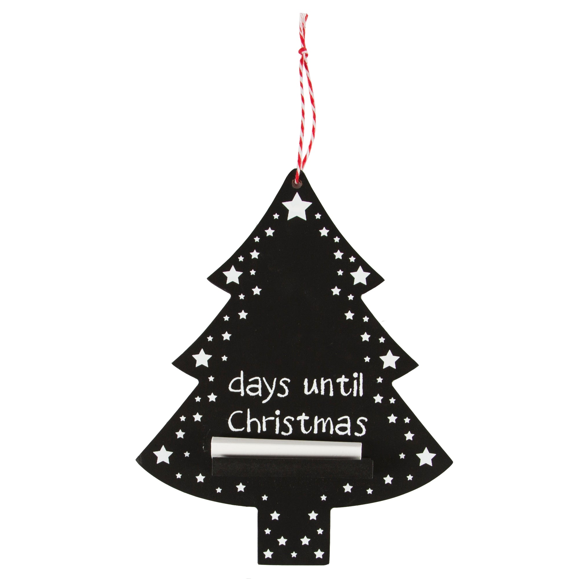 Hanging Christmas Tree Countdown Chalkboard