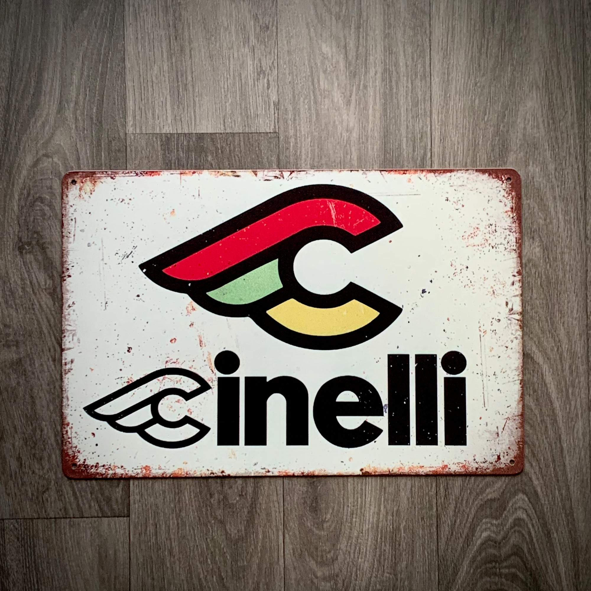 Cinelli Classic Logo Retro Cycling Sign