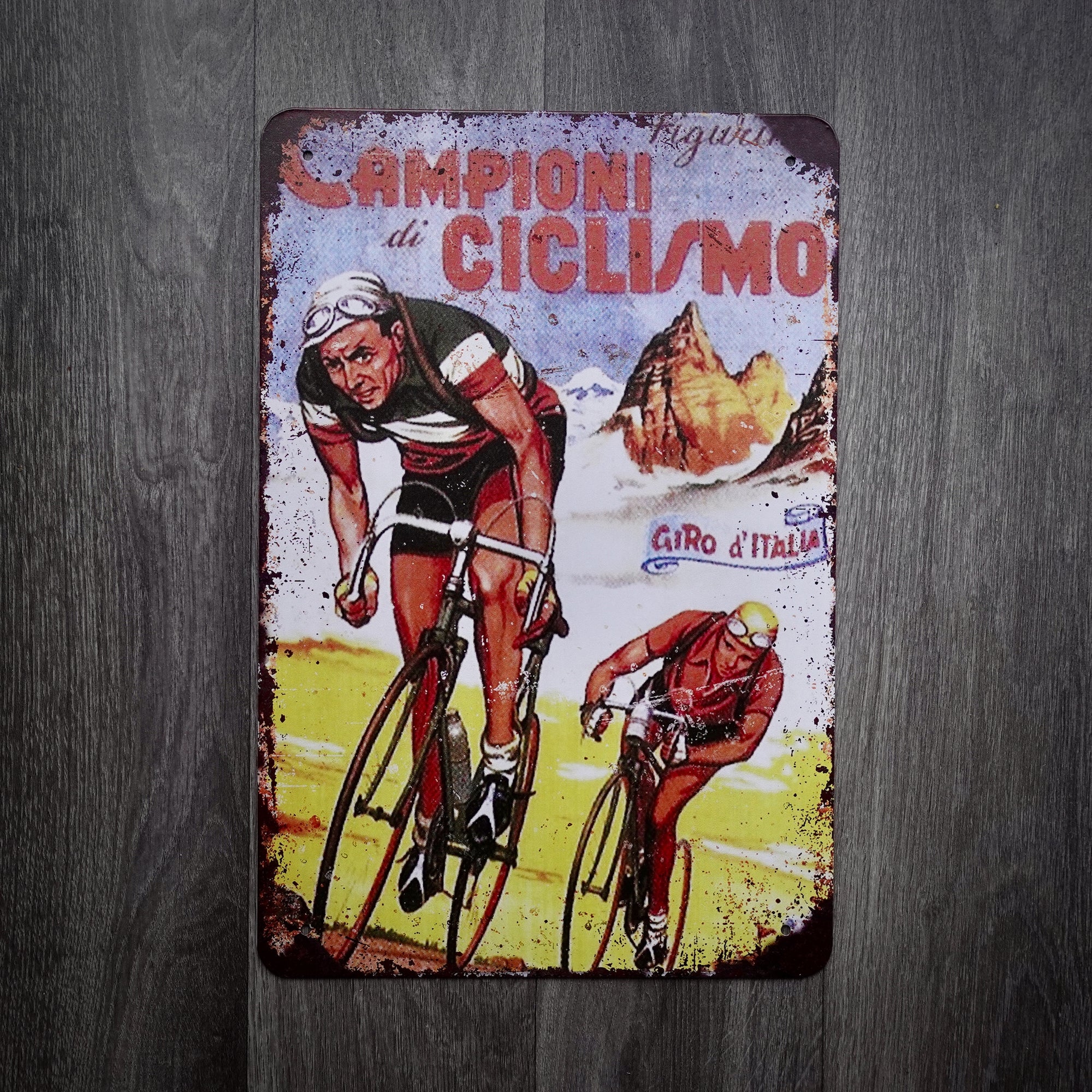 Giro D'Italia Tin Retro Cycling Sign