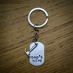 Dad's Keys Hammer Key Ring