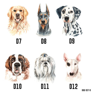 Personalised Character Watercolour Dog Phone Cases