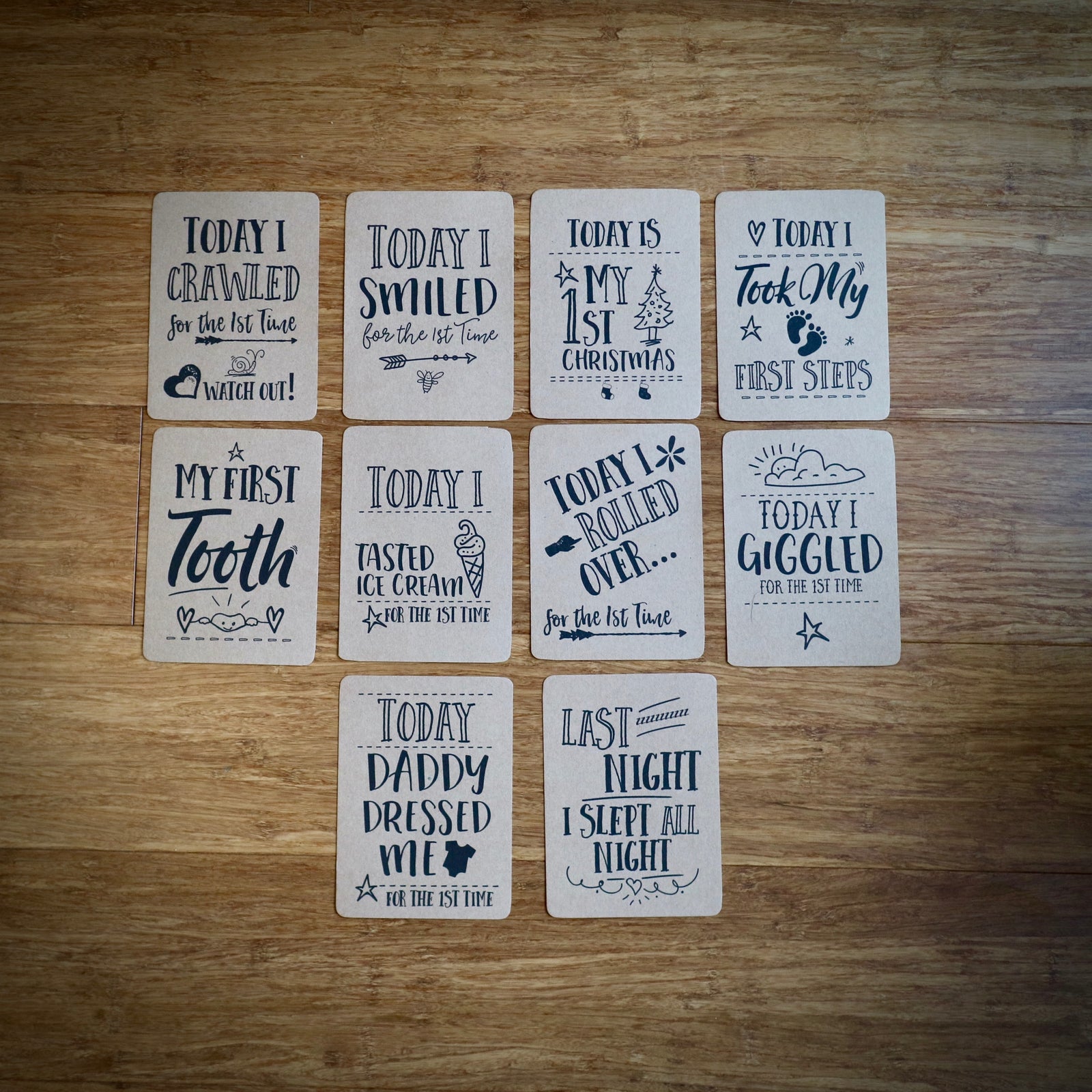 Doodle Baby Milestone Cards (Pack 25)