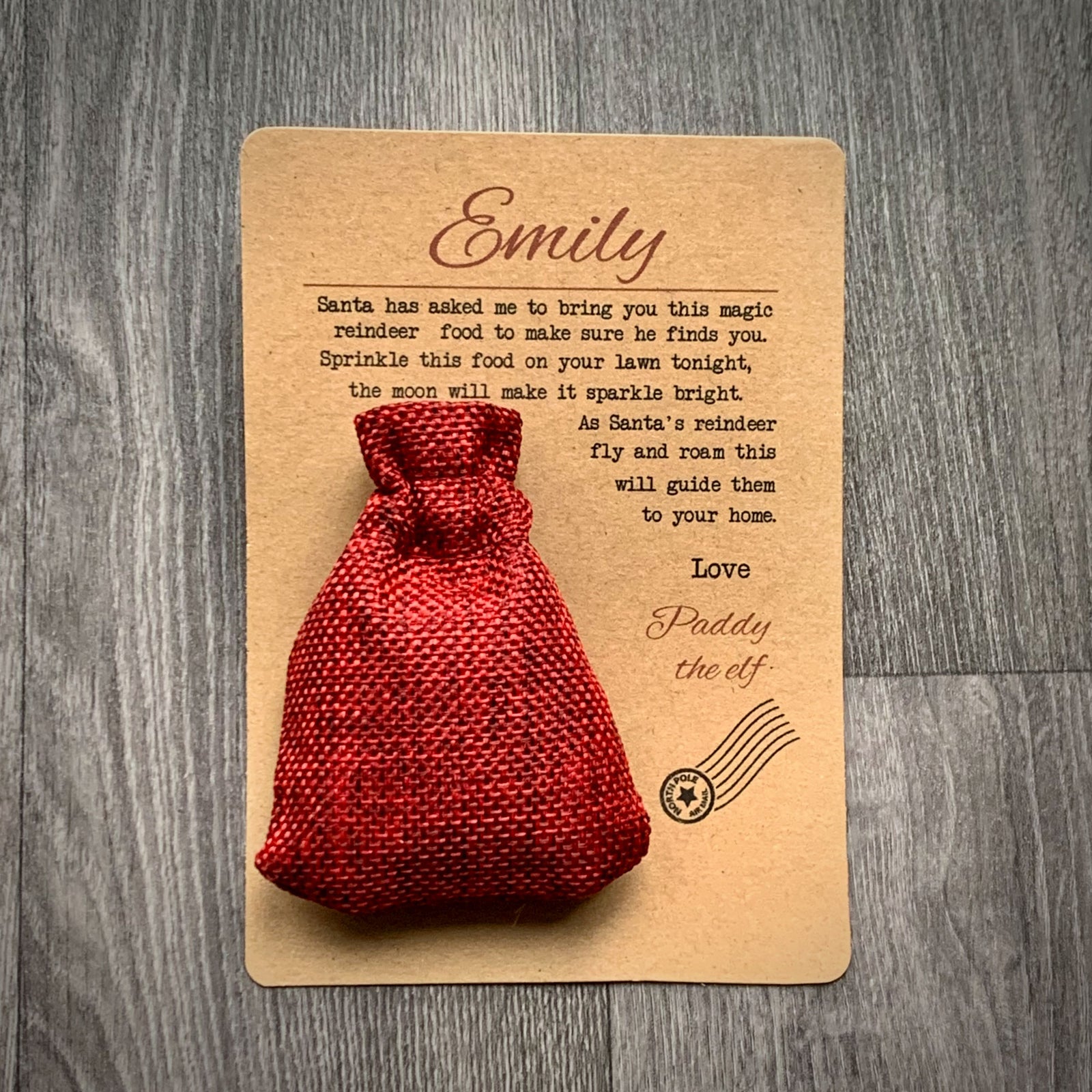 Environmentally Friendly Reindeer Food and Postcard From Elf