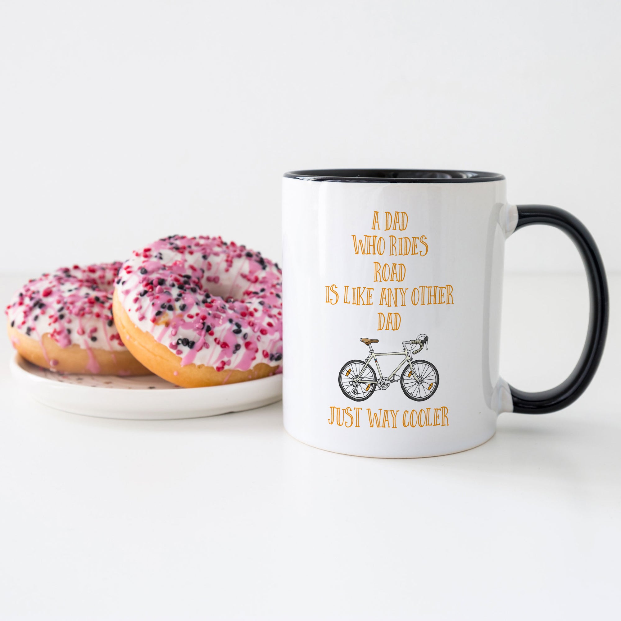 A Dad Who Rides Road Is Way Cooler Mug - Bike