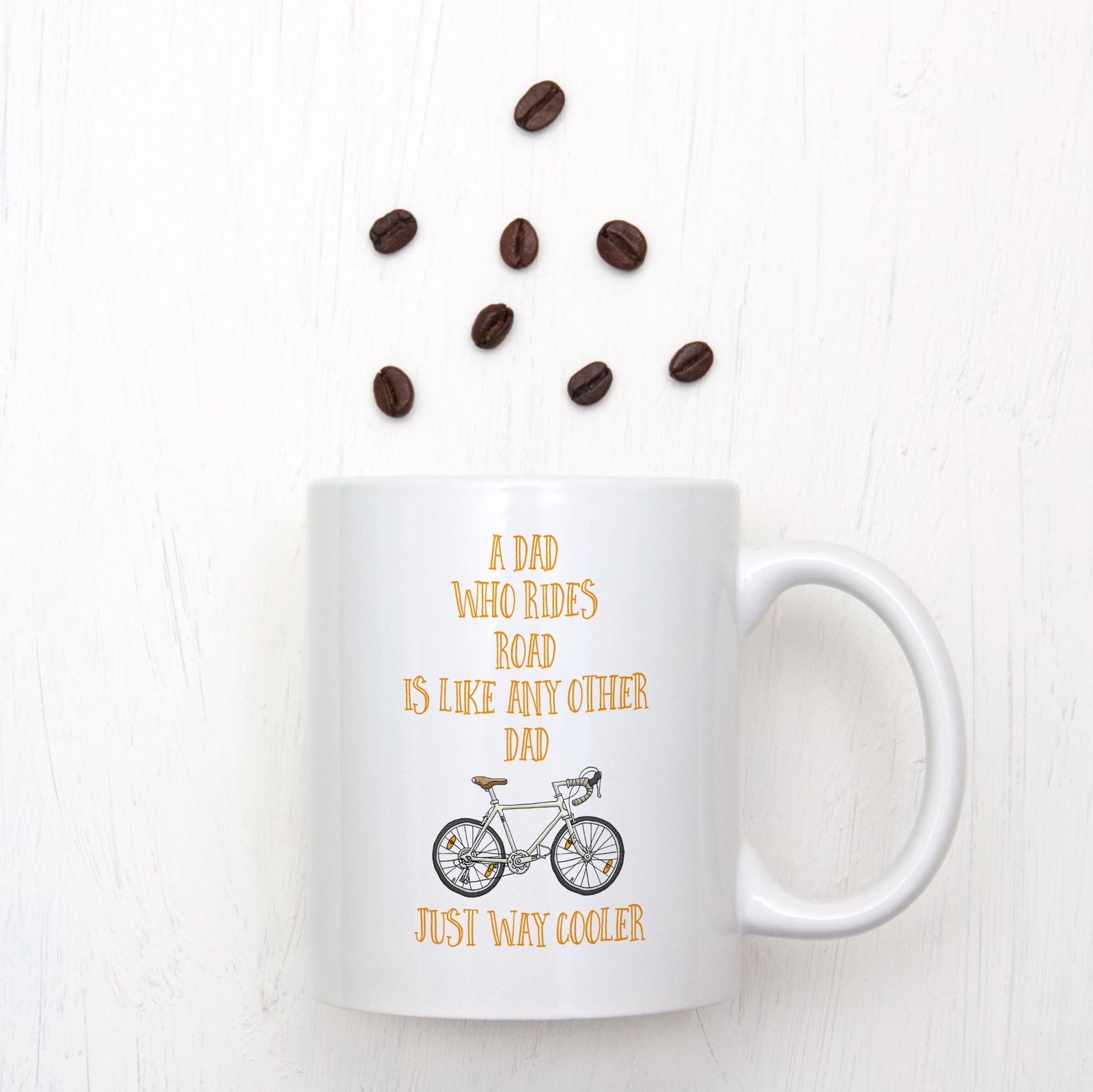 A Dad Who Rides Road Is Way Cooler Mug - Bike