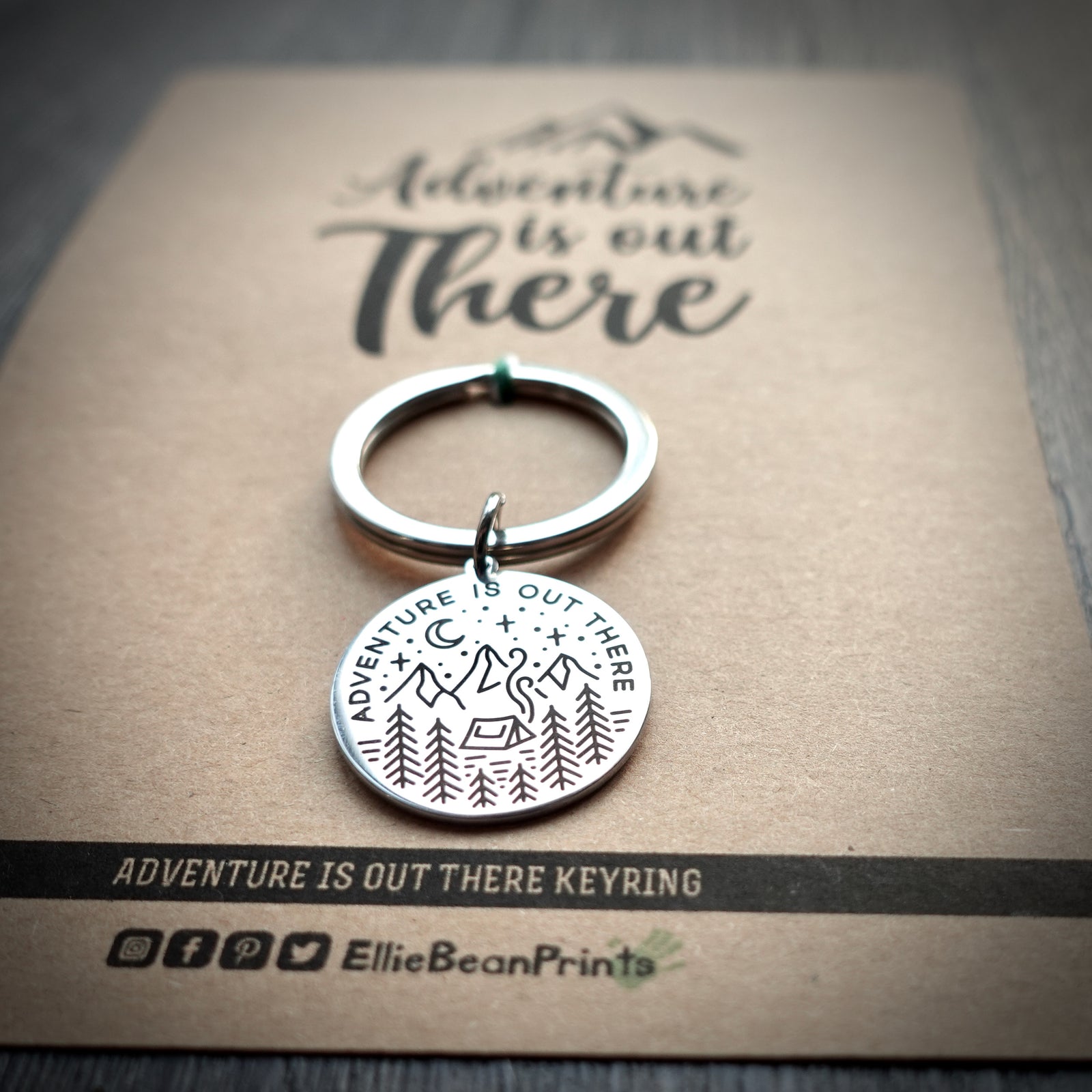 Adventure Is Out There Keyring