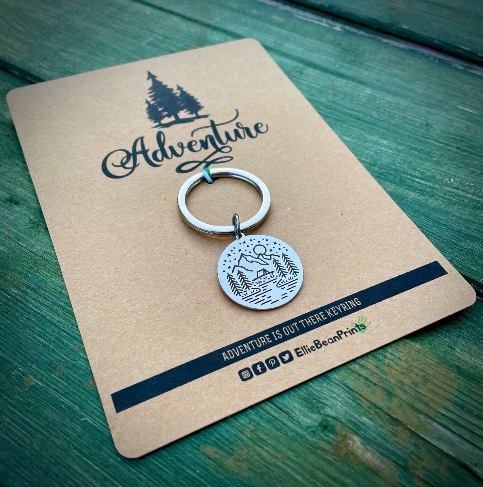 Stainless Steel Adventure Key Ring