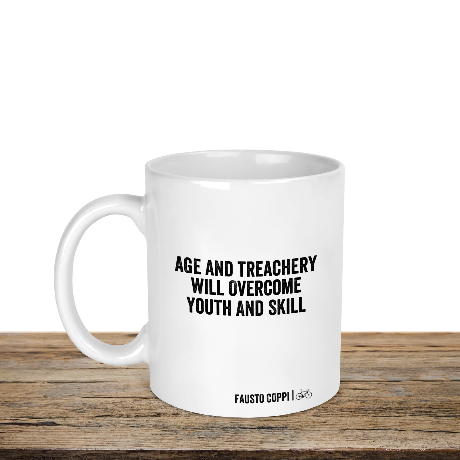 Age And Treachery Will Overcome Youth And Skill Cycling Quote Mug