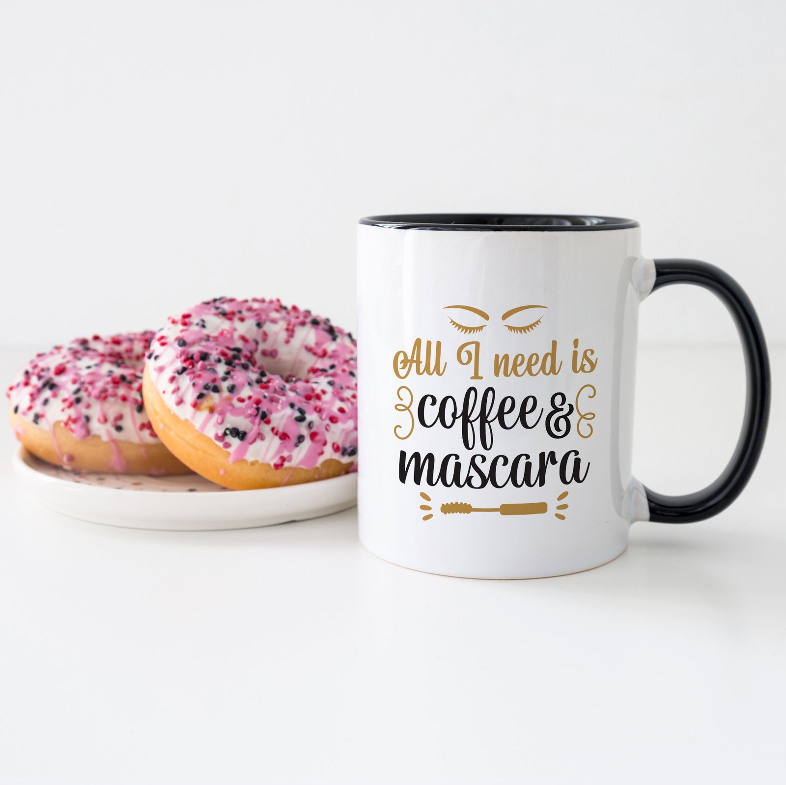 All I Need Is Coffee & Mascara Make Up Mug