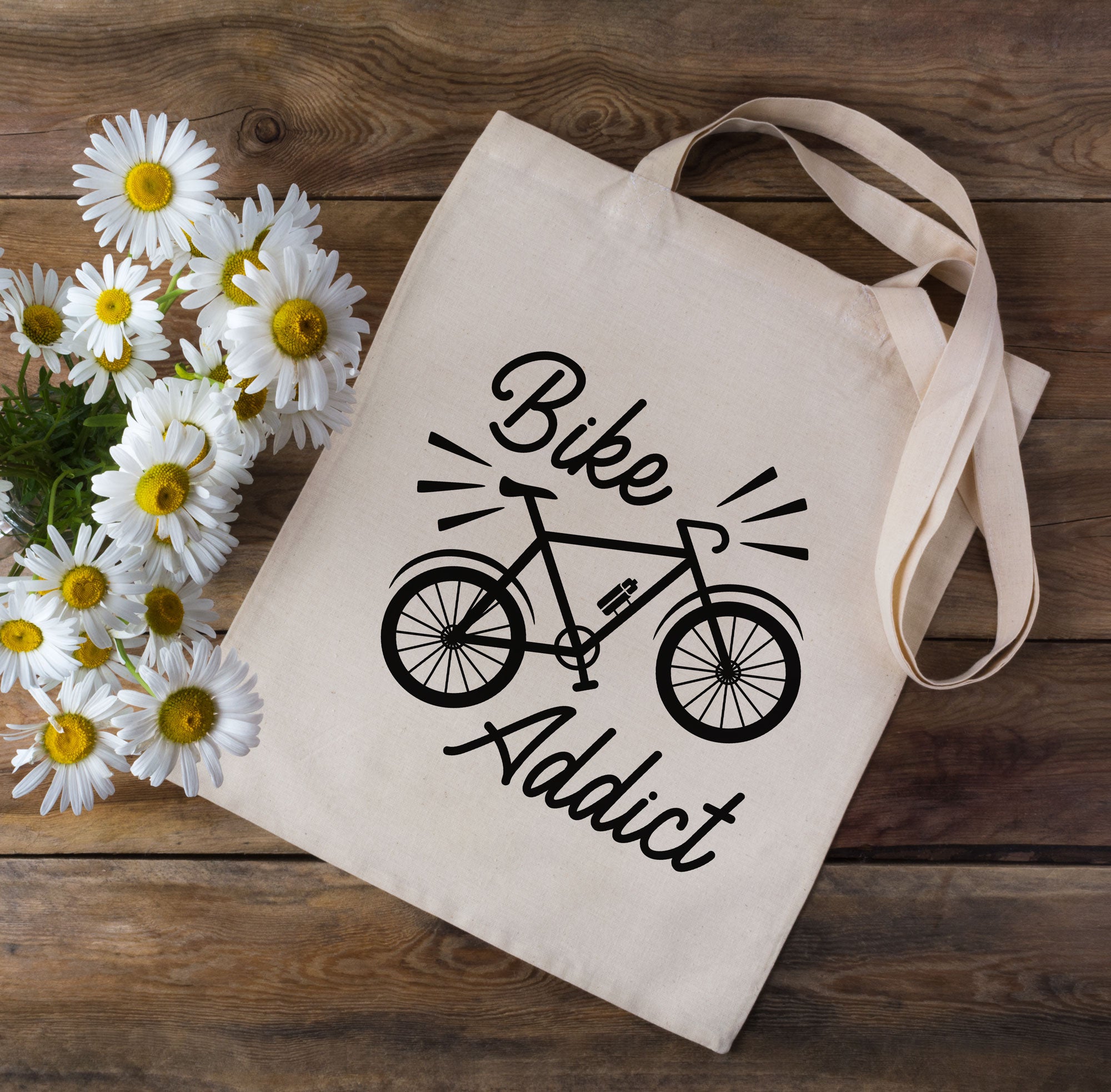 Bike Addict Cycling Tote Bag