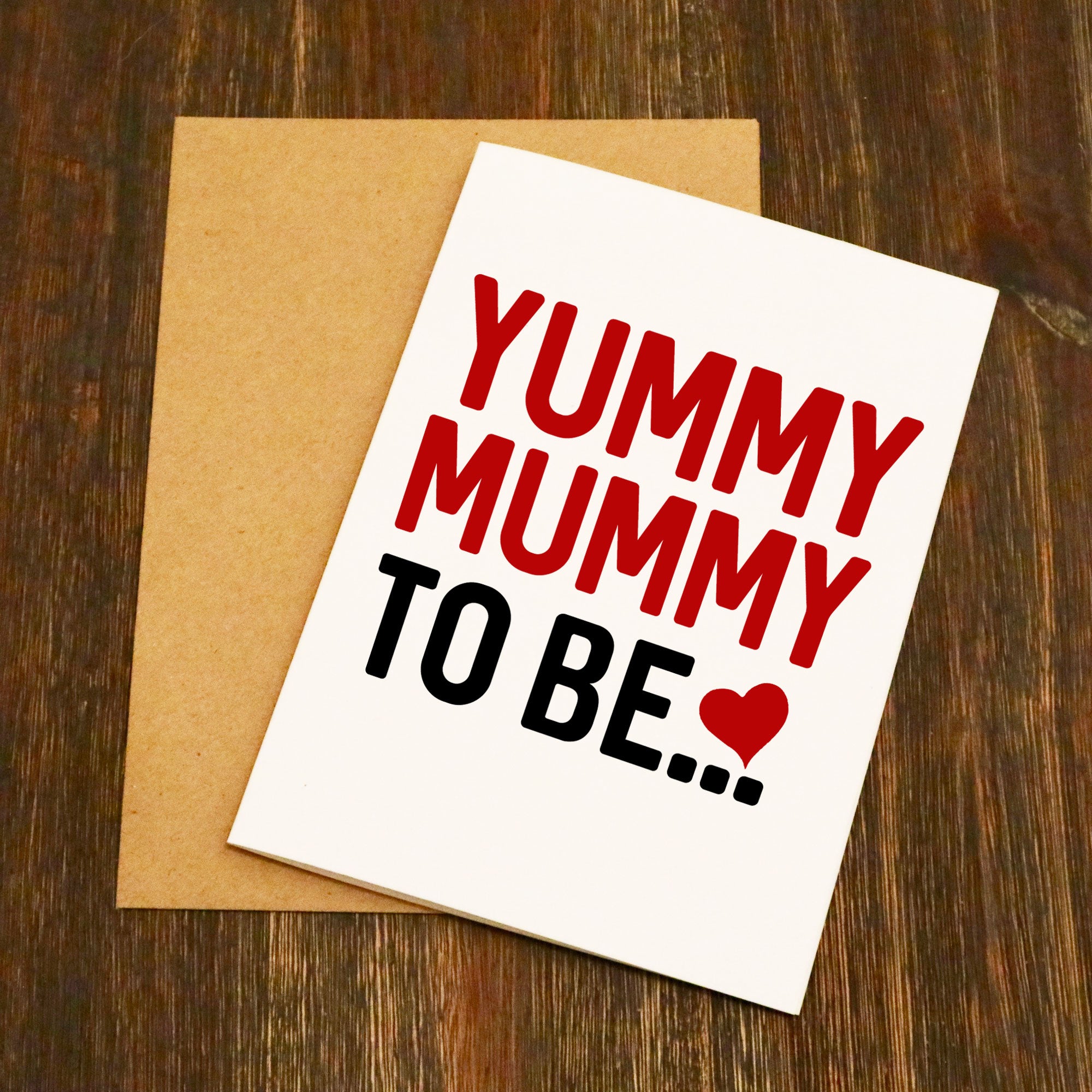 Bold Yummy Mummy To Be... Greetings Card