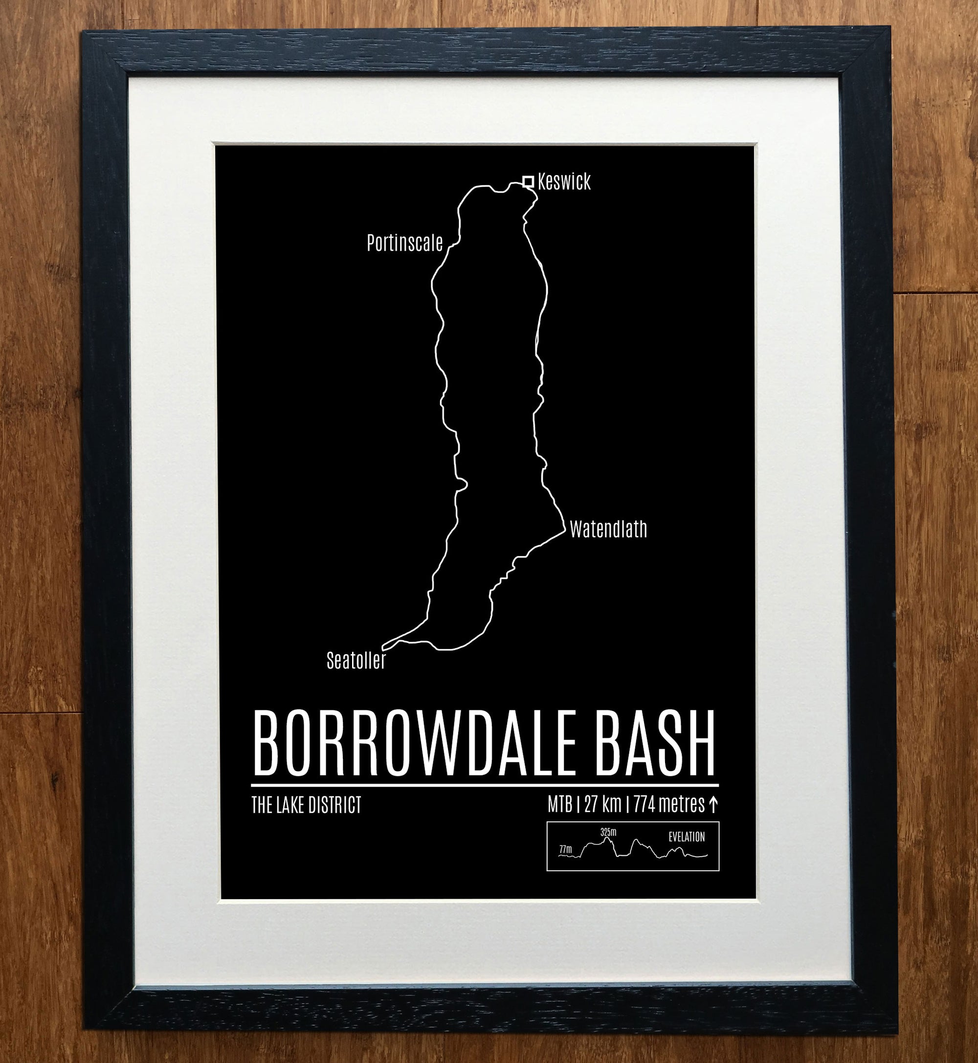 Borrowdale Bash Classic Mountain Bike Trail Print