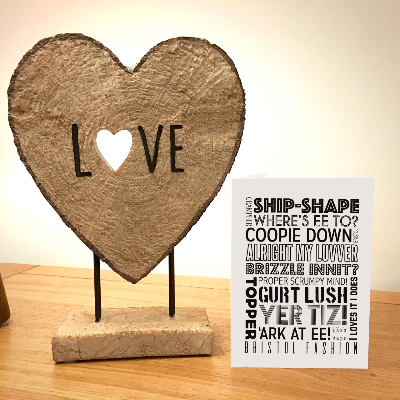 Bristolian Dialect Greetings Card (Blank Inside)