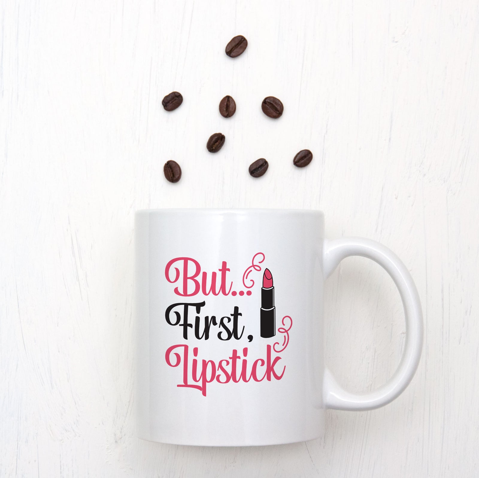 But First... Lipstick Make Up Mug