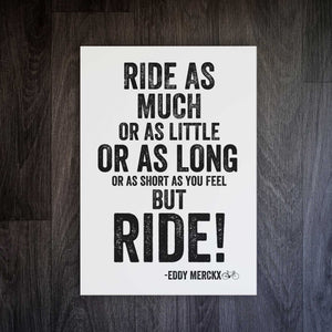 Eddy Merckx "But Ride" Print