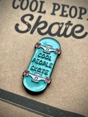 Cool People Skate Skateboard Enamel Pin Badge