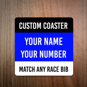 Custom Race Bib Coaster