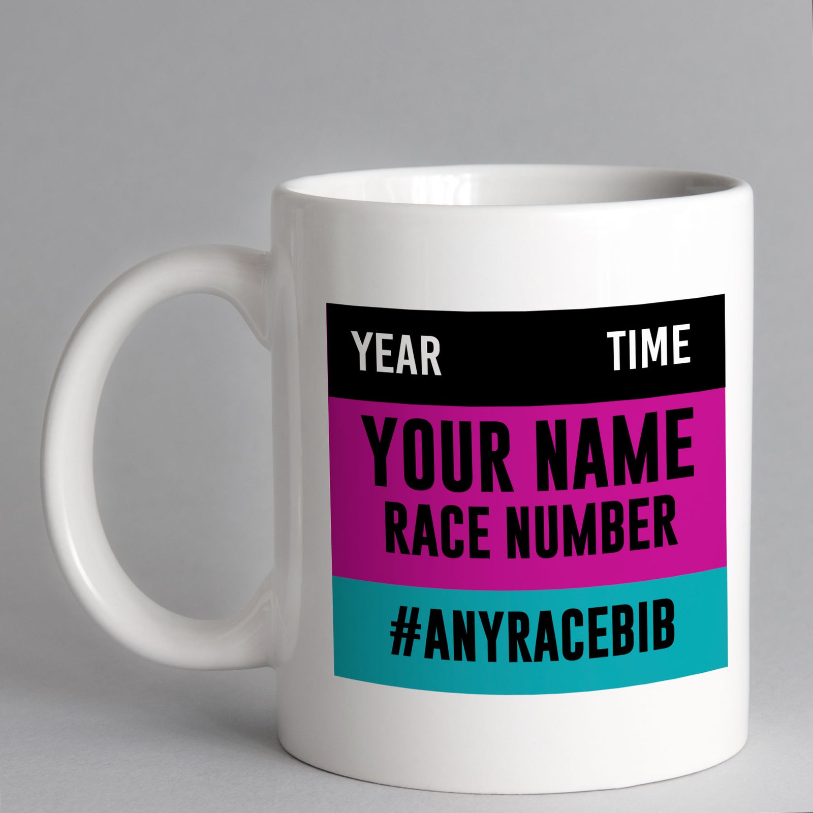 Custom Race Bib Runners Mug
