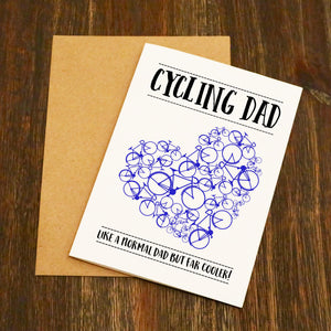 Cycling Dad Cycling Card