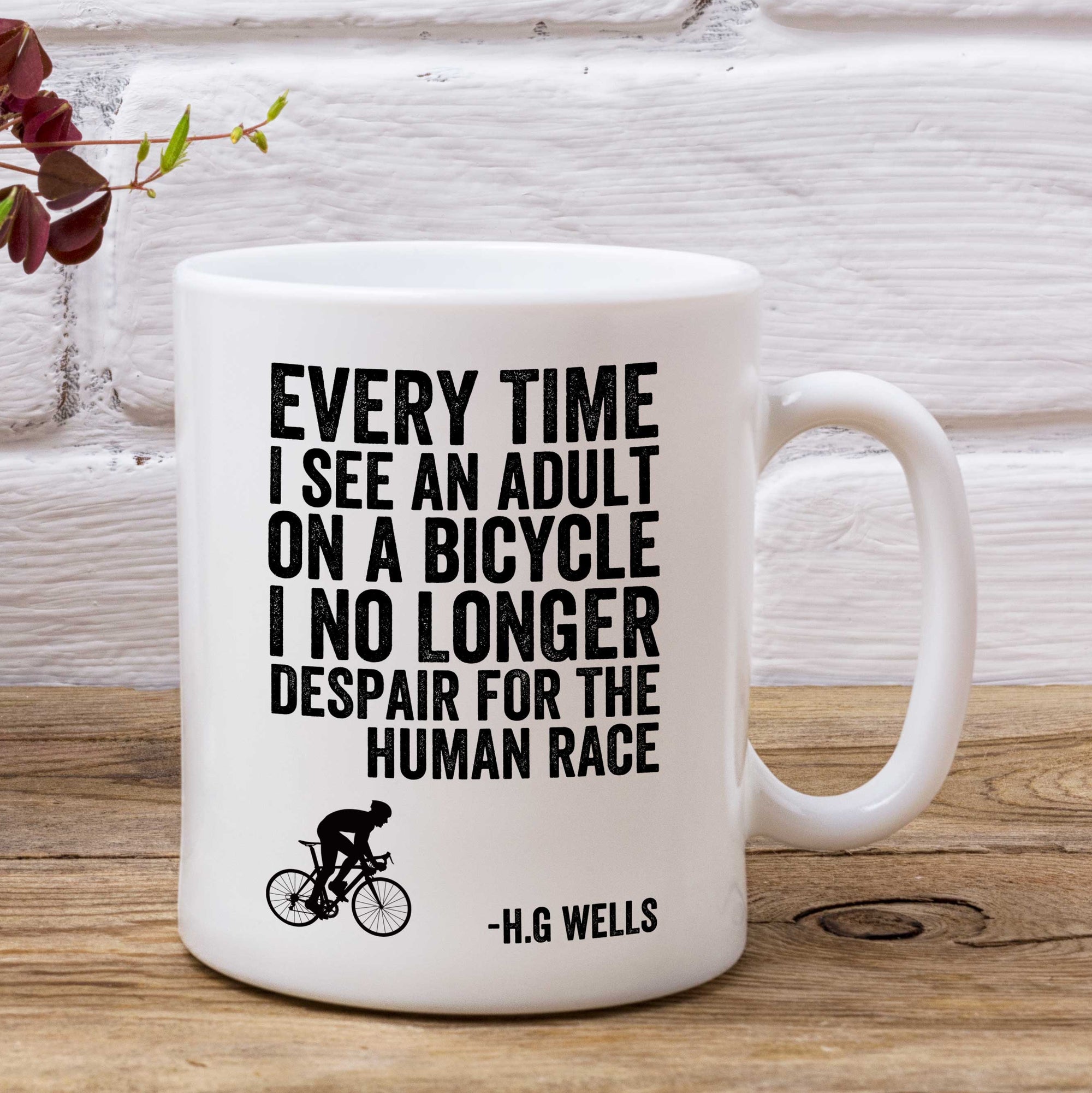 HG Wells Inspirational Cycling Mug