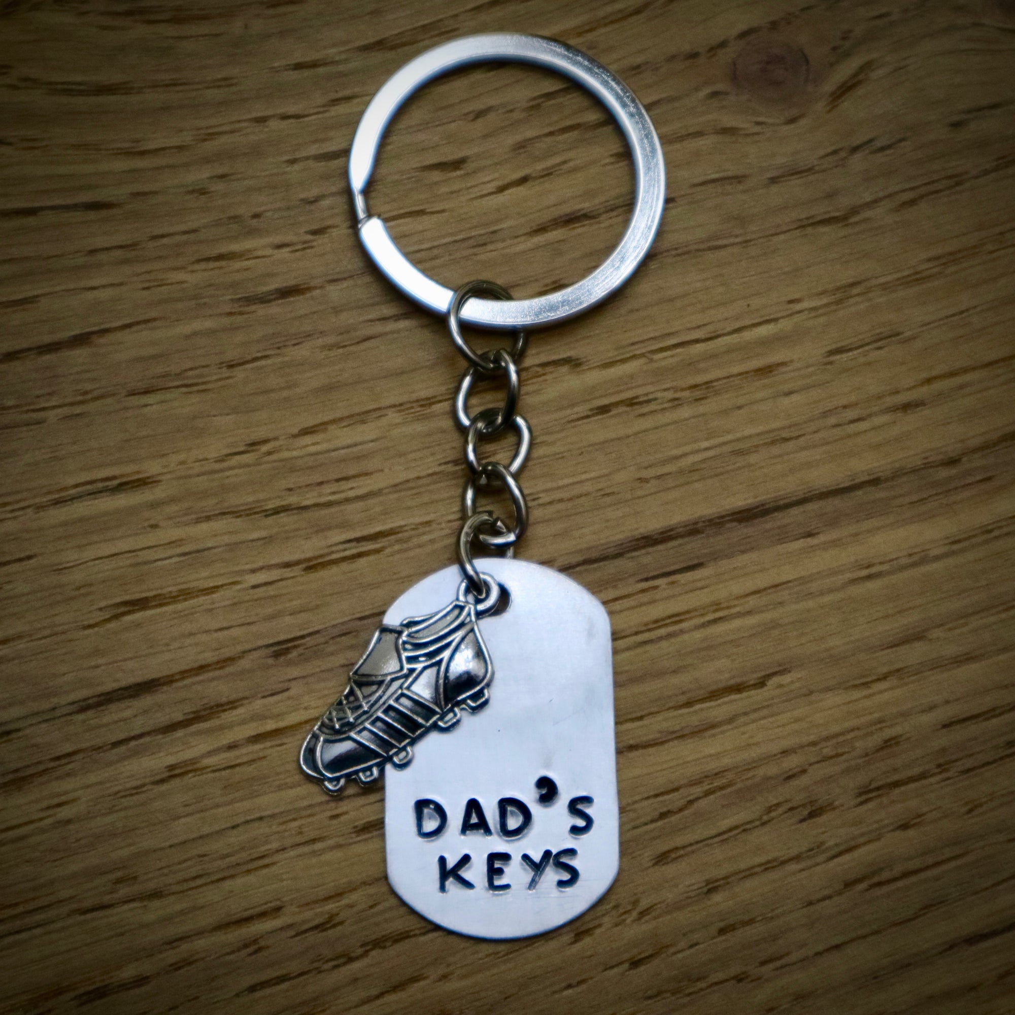 Dad's Keys Football Boot Key Ring