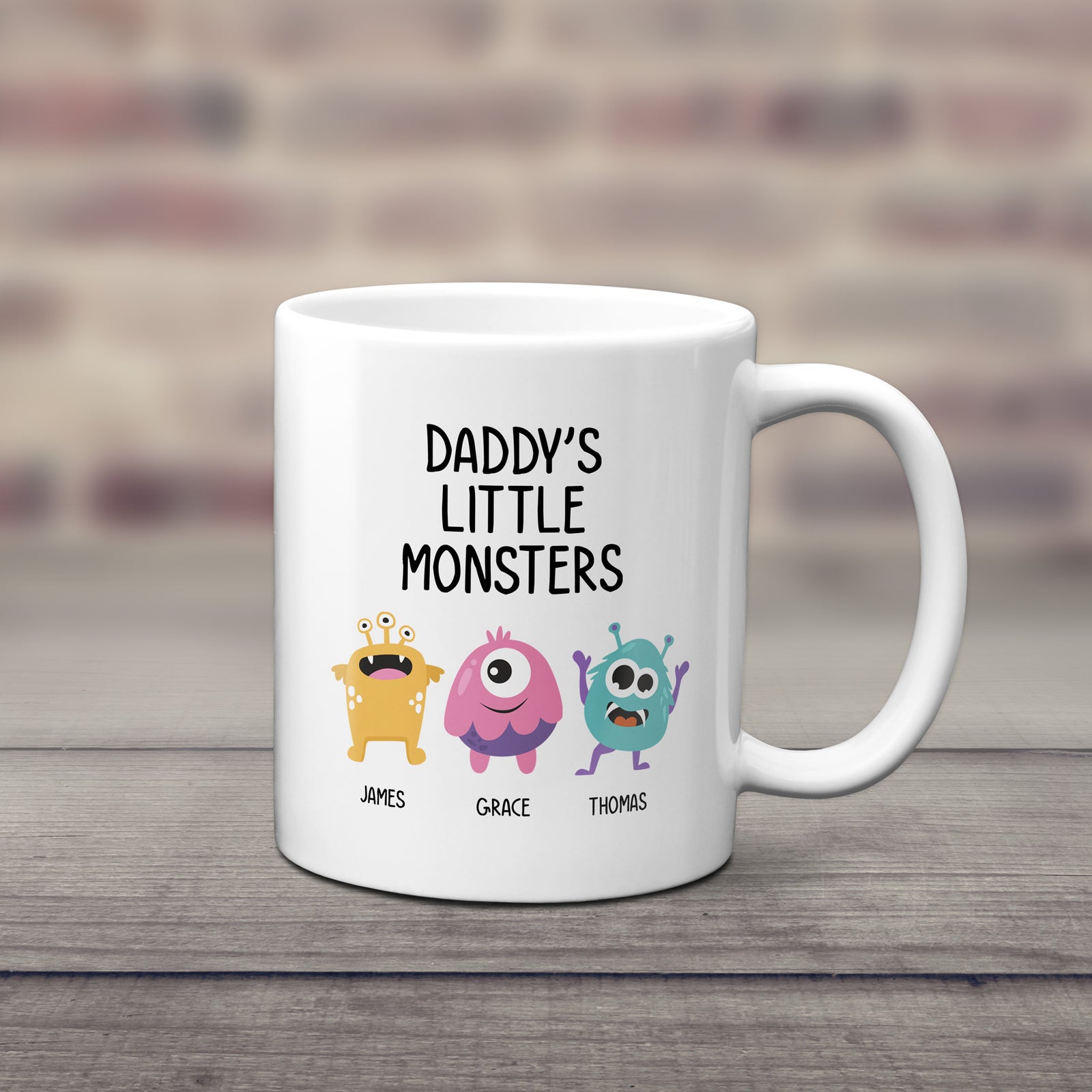 Personalised Little Monster Mug