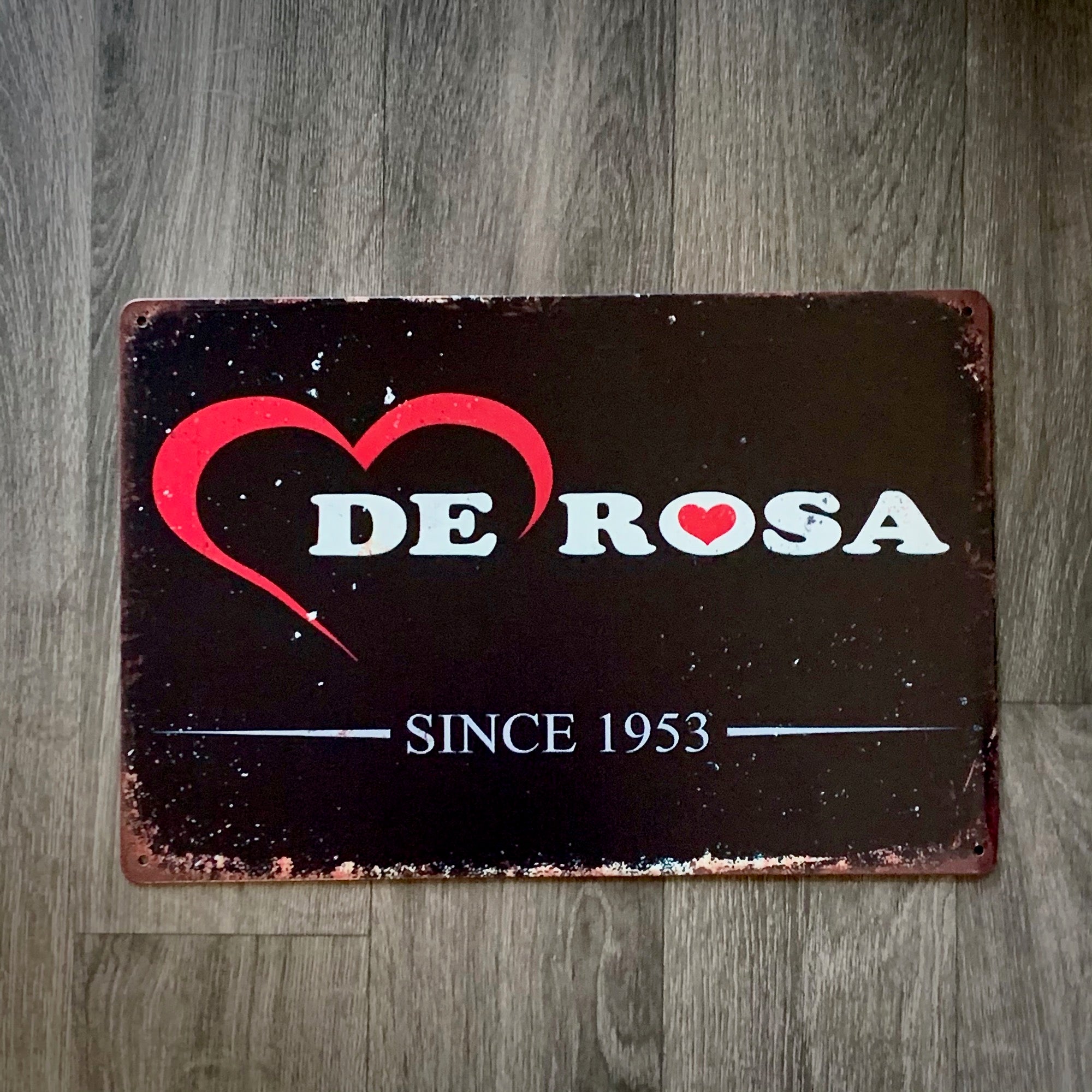 De Rosa Classic Tin Retro Cycling Sign