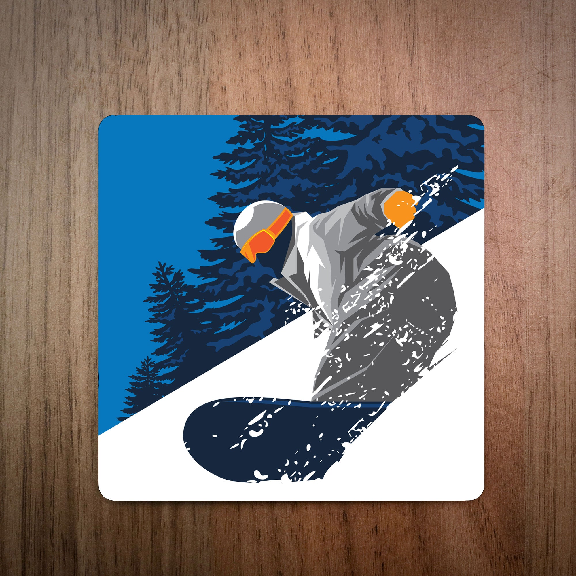 Deep Powder Snowboard Coaster