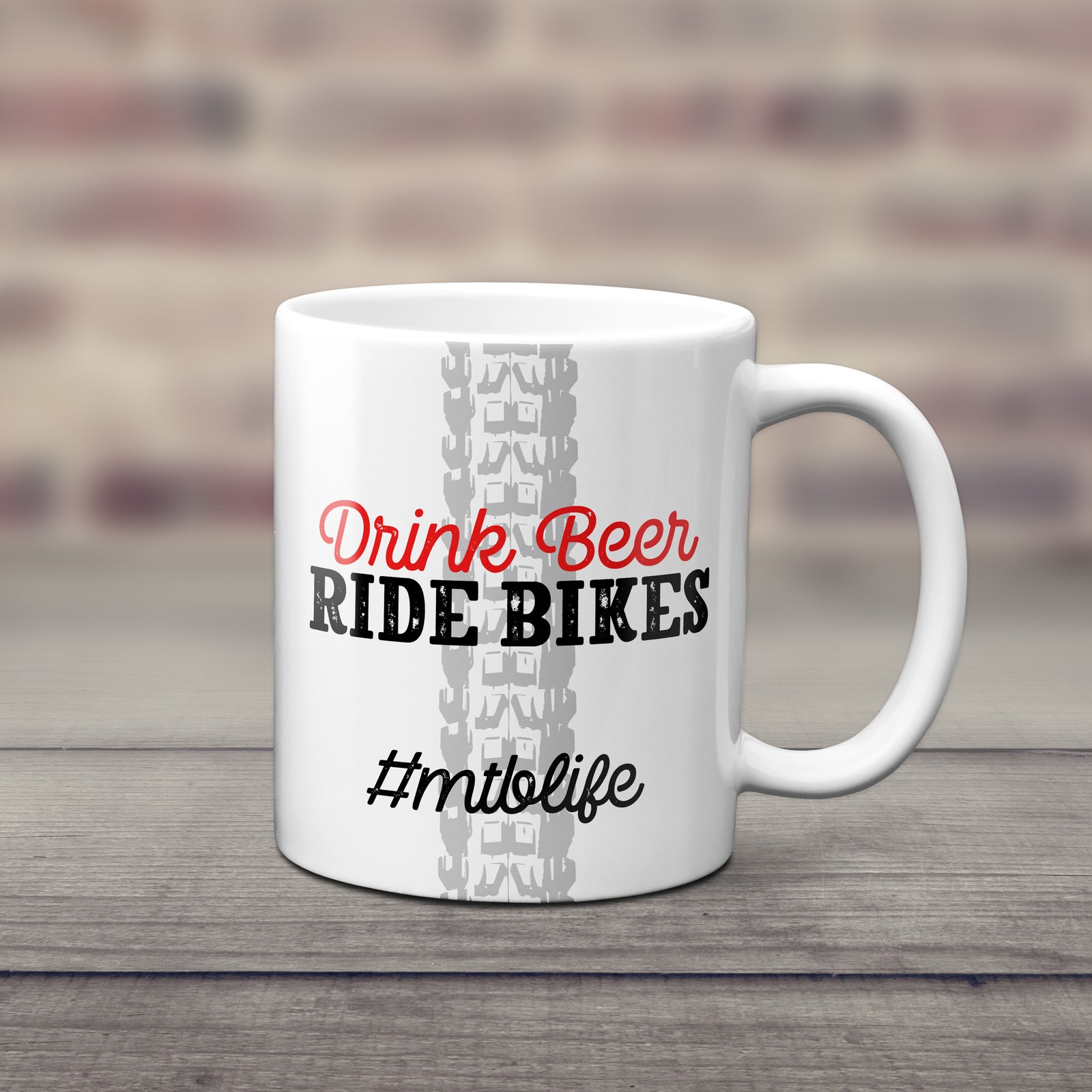 Drink Beer Ride Bikes Mountain Bike Mug