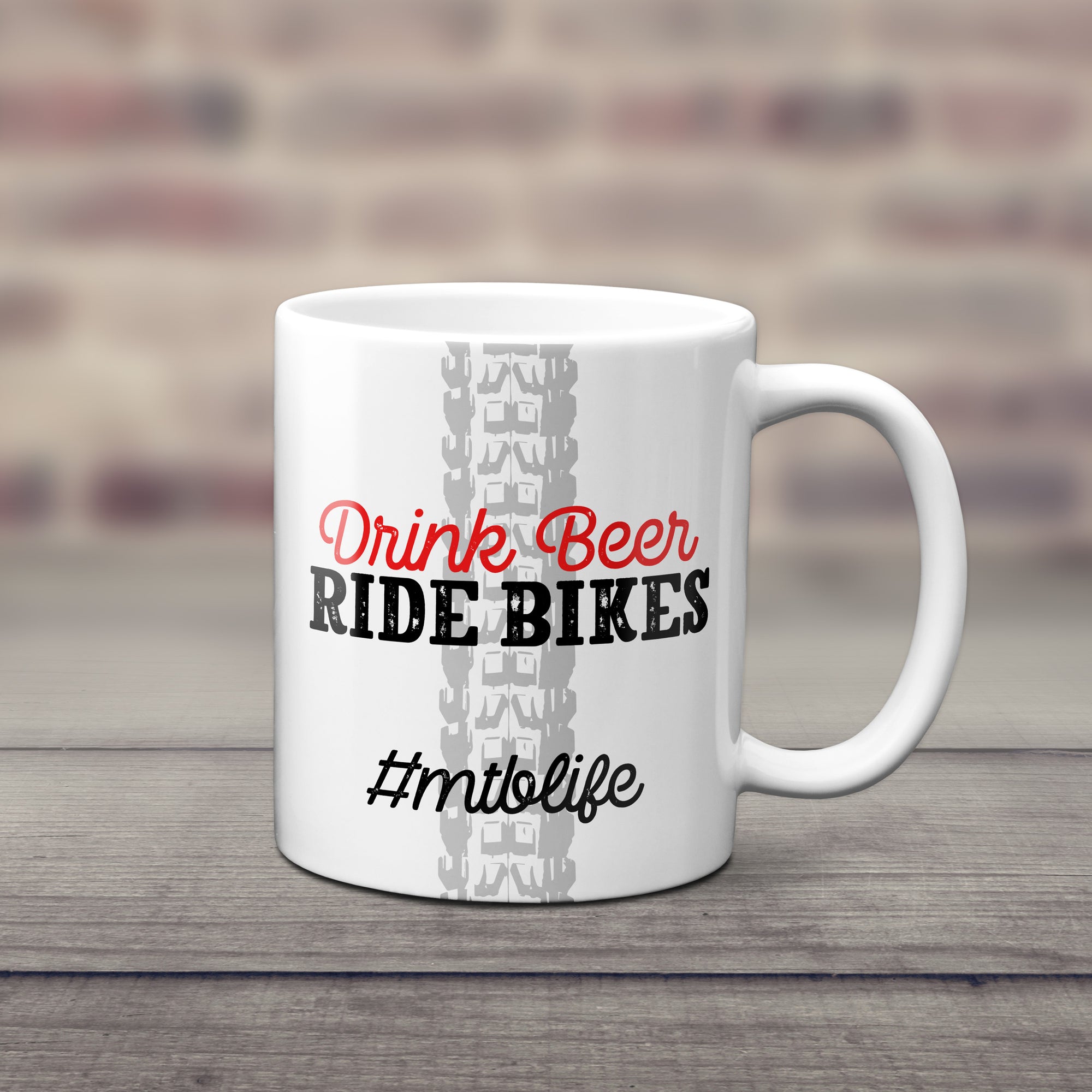 Drink Beer Ride Bikes Mountain Bike Mug