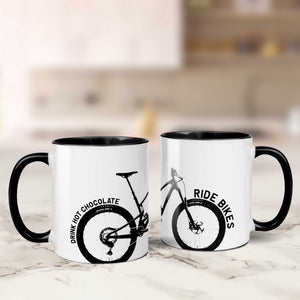 Drink Tea/Coffee Ride Bikes MTB Mug