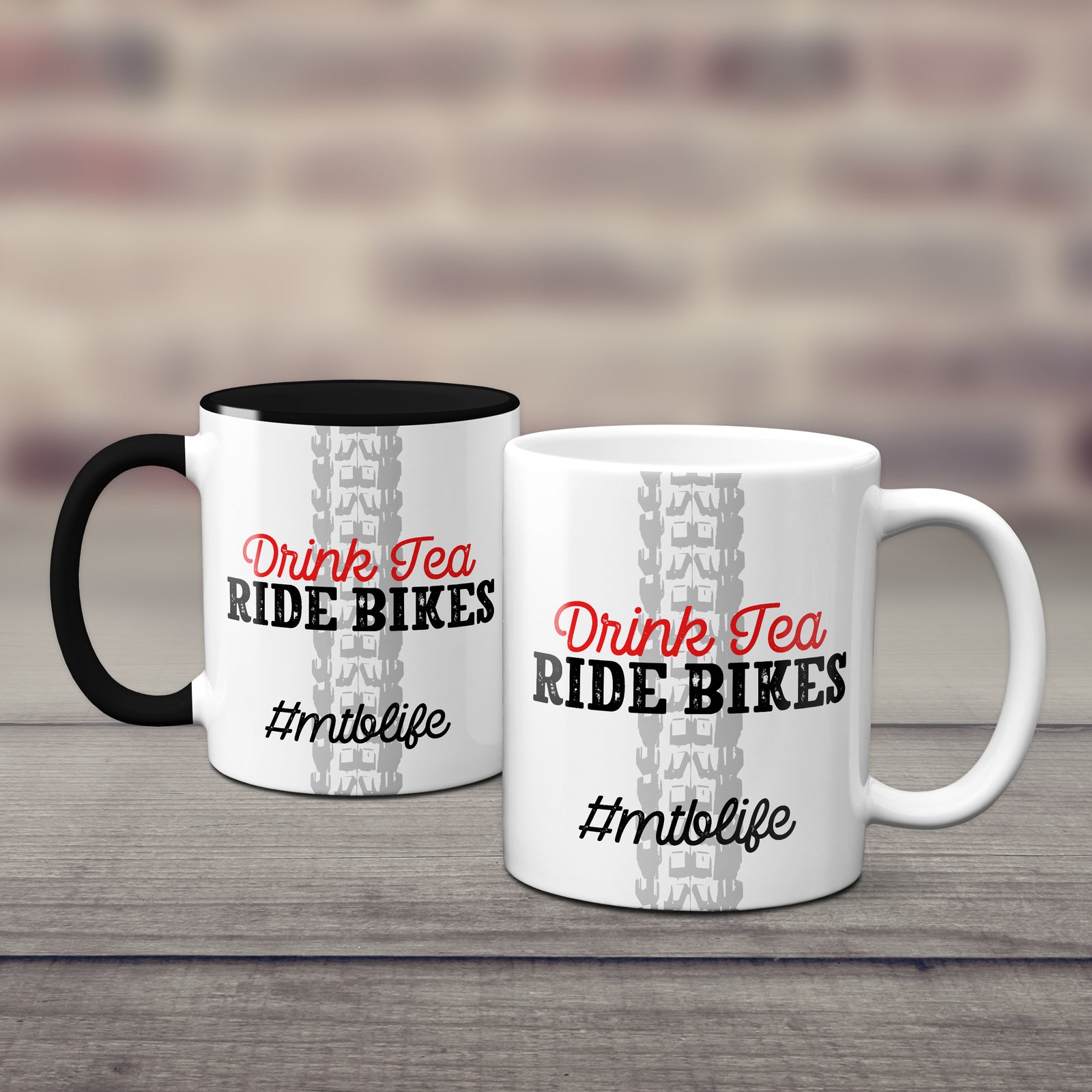 Drink Tea Ride Bikes Mountain Bike Mug