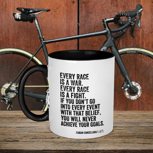 Every Race Is A War Fabian Cancellara Cycling Quote Mug